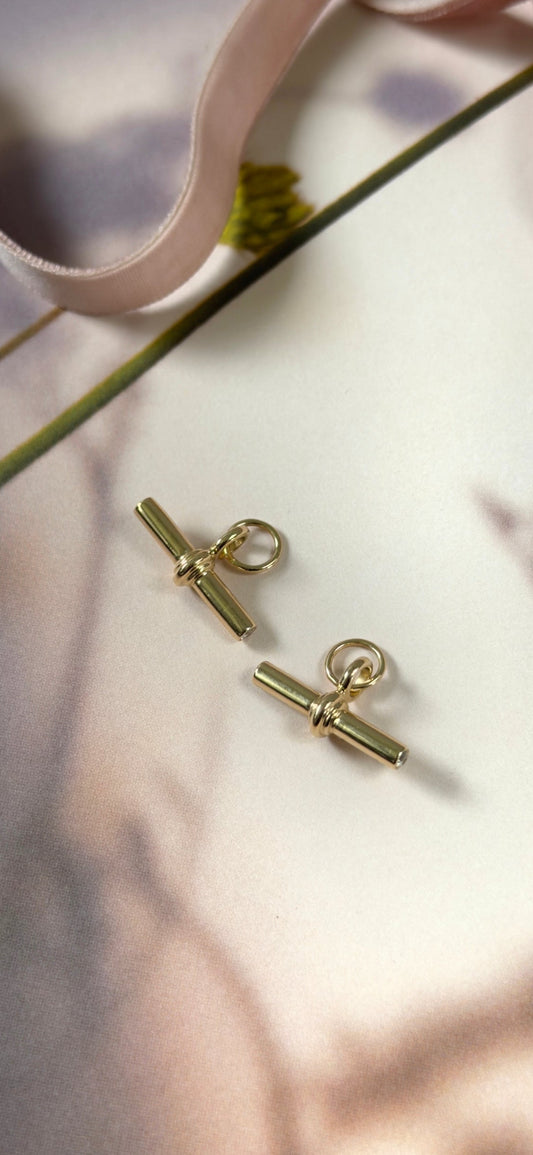Set of 2 Custom T Bar Charms